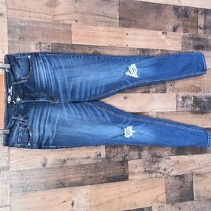 Old Navy Rockstar Super Skinny High Rise Secret Slim Pockets Dark Wash Sz 10 L